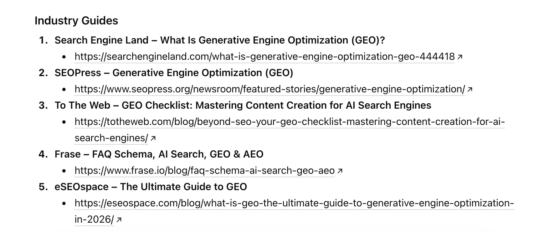 ChatGPT response to 'how do I get my content cited by AI systems' week 1 geoexperiment