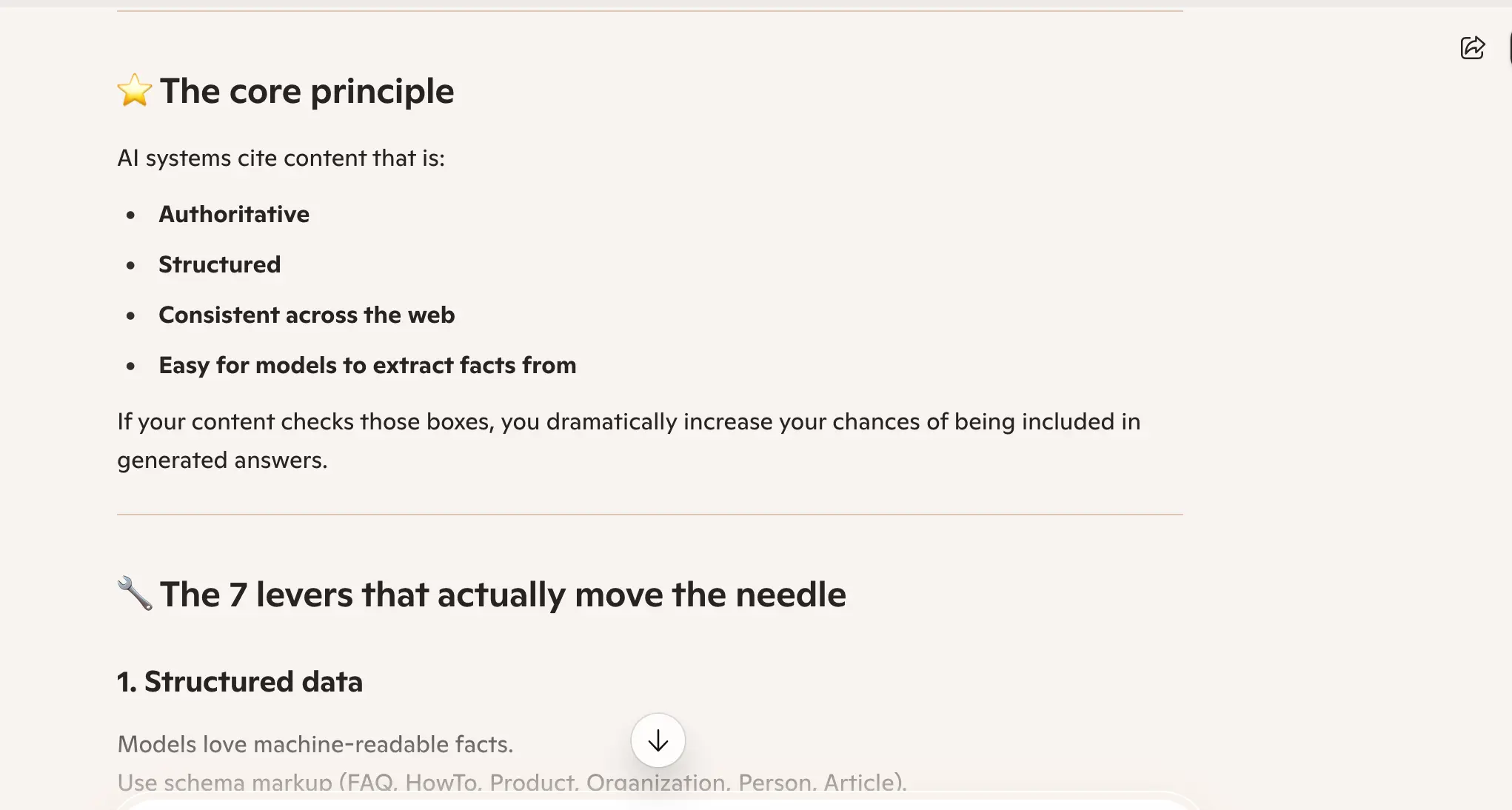 Copilot response to 'how do I get my content cited by AI systems' week 3 geoexperiment